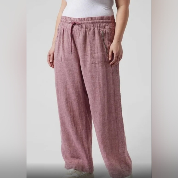Athleta Pants - Athleta Cabo 100% Linen Wide Leg Pant